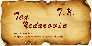 Tea Medarović vizit kartica